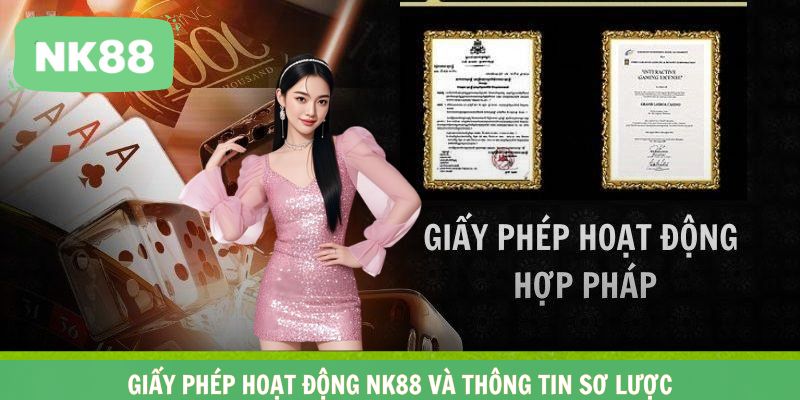 Giấy phép hoạt động NK88 và thông tin sơ lược