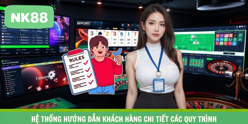 Hệ thống hướng dẫn khách hàng chi tiết các quy trình